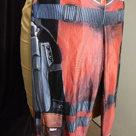 Womens Deadpool Cosplay Leggings - Picture 3 of 5